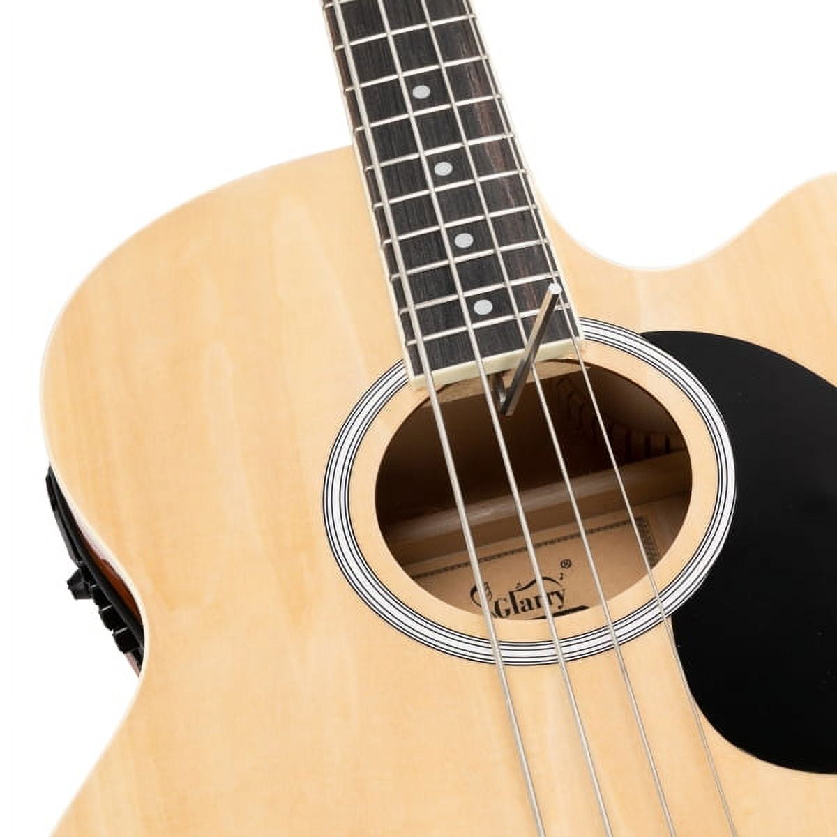 4 string Acoustic Bass Guitar w/ 4-Band Equalizer EQ-7545R Burlywood