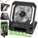 thumbnail image 1 of Ventilador con energía solar de 20000 mAh, ventilador recargable, ventilador con batería, ventilador portátil con 3 fuertes vientos y banco de energía, ventilador para persona para acampar al aire lib, 1 of 5