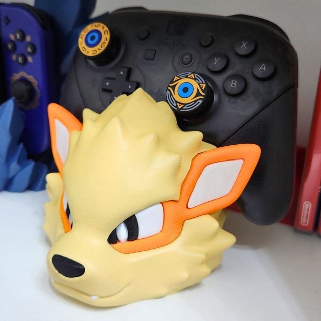 Soporte para controlador de juegos de Pokémon, soporte para manija de juego periférico de anime, soporte para auriculares, accesorios de escritorio para controlador Ps5/ps4/xbox/ns