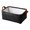 Dark Gray-S, variant on Foldable Organiser Container With Leather Handle Flannel Fabric For Seasonal Clothing Bedding Home