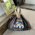 thumbnail image 3 of JennyShop Bolsa Japonesa, Nylon Embroided Eco-friendly Shopping Bag, Casual Y Versátil De Un Hombro Cruzado Para Mujeres, 3 of 7