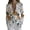White, variant on ManxiVoo Womens Trendy Lightweight Printed Long Sleeve Lapel Blazer Single Button Daily Wear