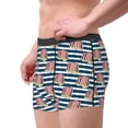 thumbnail image 2 of Fuzoiu Popcorn On Blue Lines Print Men's Ultra Breathable Underwear,No Riding Up Boxer Briefs with ComfortFlexible Waistband-Small, 2 of 5