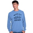 thumbnail image 3 of Worlds Greatest Farter Father Funny Men's Long Sleeve Tee T Shirt Brisco Brands 3X, 3 of 5