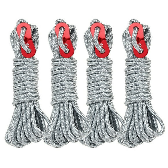 Corde de Tente de camping Extérieure avec Tendeur de Corde de Tente, Coupe-Vent, Haute Résistance