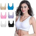 thumbnail image 1 of 6 Pack Genie Bra Seamless Sports Underwear Breathable Sexy Invisible Vest For Yoga Running Zekai, 1 of 5