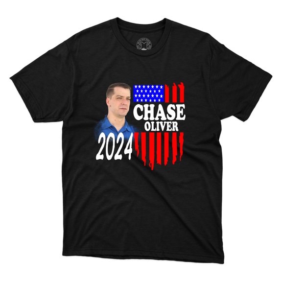 Chase Oliver 2024 USA Flag Presidential Election Unisex Vote Printed T-Shirt