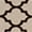 Vanilla Cream & Coffee Brown, variant on Set of 15 Attachable Indoor Carpet Stair Treads - Moroccan Trellis Lattice - Vanilla Cream & Coffee Brown - 9 Inches X 36 Inches