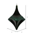 thumbnail image 2 of Vickerman MT194024D 8 in. Emerald Candy Glitter Drop Ornament, 2 of 3