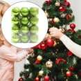 thumbnail image 6 of yotijay 24 Pieces Christmas Balls Ornaments Christmas Tree Hanging Decorations Xmas Tree Green, 6 of 9