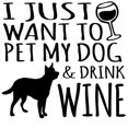 thumbnail image 2 of CafePress - DRINK WINE AND PET DOG Mugs - 11 oz Ceramic Mug - Novelty Coffee Tea Cup, 2 of 4