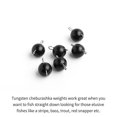 thumbnail image 2 of High Quality Additional Weight Weights Hook Connector Fishing Tungsten fall Sinker Matte Black Hook Connector 4G, 2 of 7