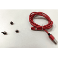 thumbnail image 2 of Charging Cable Phone Braided Detachable phone charging Cord USB 360 Degree Rotating Cable, Red, Cable, 3pcs Connector, 2 of 2
