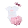 thumbnail image 1 of Barboteuse Justaucorps Combinaison Tutu Robe Vêtements Tenue pour Nouveau-Né Fille Princess, 1 of 5