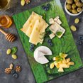 thumbnail image 5 of Nature Cutting Board, Summer Season Forest with Flourishing Trees Grass and Pathway Tranquil Scenery, Decorative Tempered Glass Cutting and Serving Board, Large Size, Fern Green Brown, by Ambesonne, 5 of 5