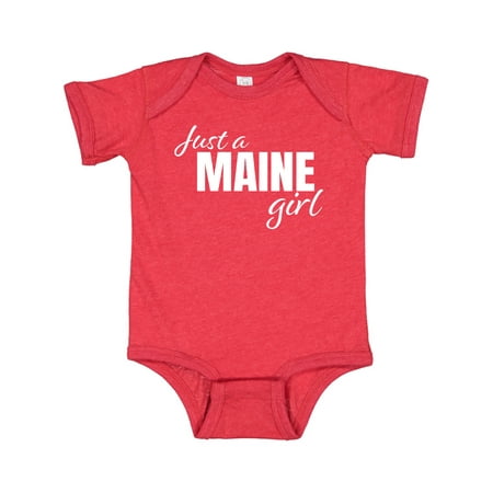 

Inktastic Just a Maine Girl Born and Raised Gift Baby Girl Bodysuit
