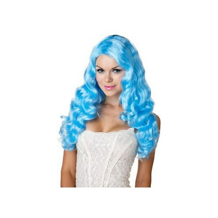 California Costume Collections Blue Sweet Tart Wig 70614CAL Light