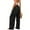 Black, variant on Wide Leg Pants for Women, Women's Solid Color Elastic Denim Double Pocket Leggings, Fitness and Casual Leggings Cropped Pants, Palazzo Pants