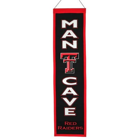 NCAA Man Cave Banner, Texas Tech University Red Raiders