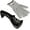 Black, variant on Cheer Collection Culinary Knife Sharpener, Professional 3-Stage Manual Knife Sharpening with Safety Glove