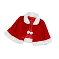thumbnail image 3 of 2 Capas De Terciopelo Rojo Para Disfrazarse De Navidad, Para Carnaval, Suministros Navideños Para Adultos, 3 of 8