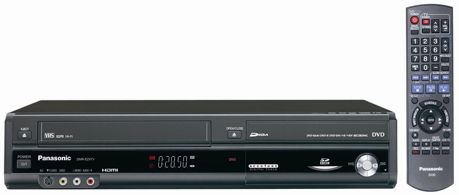 Panasonic DMR-EZ475V DVD Recorder & VCR Remote,AV,HDMI,Manual