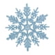 thumbnail image 2 of 24 copos de nieve para decoración de árbol de Navidad, copos de nieve con purpurina de plástico (azul claro), 2 of 8