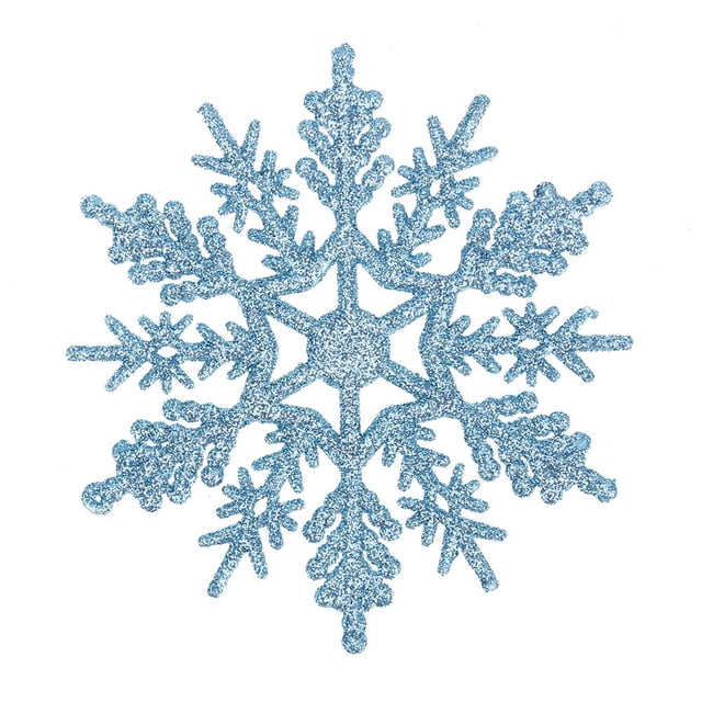 10 Cm 24 Piezas para Fiestas Navideñas Suministros Navidad Invierno Cgtredaw Azul Claro