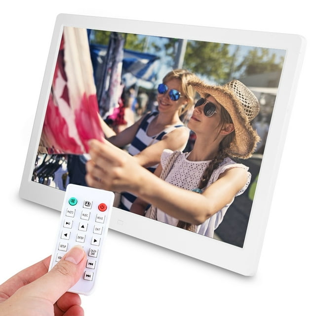 Greensen 15.4Inch 1280*800HD Digital Photo Picture Frame Alarm Clock Player Album Remote Control ,Digital Photo Frame, Alarm Photo Frame