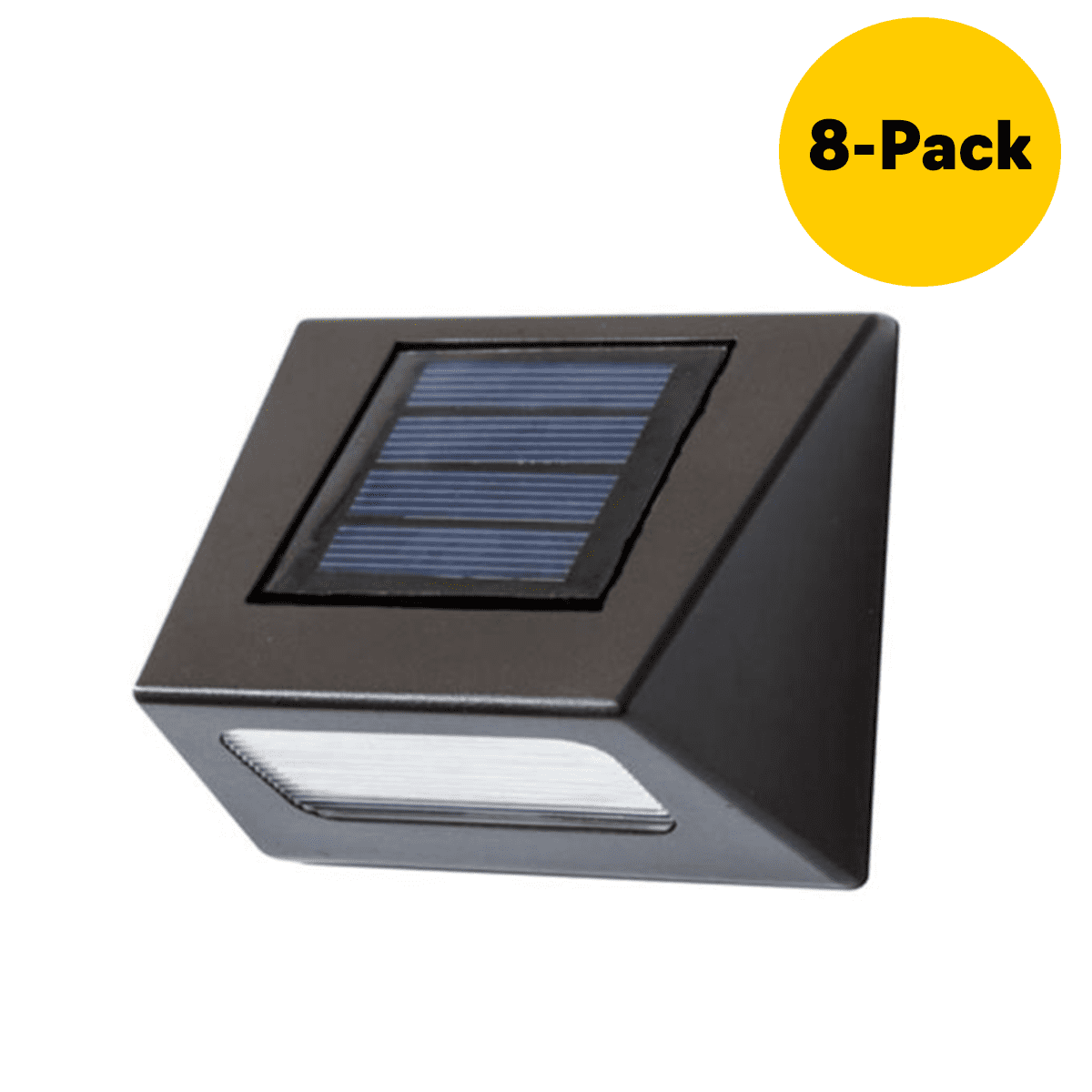 Hampton Bay Roof Gutter Light Solar Powered Outdoor Integrated LED White 4 Pack 