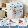 thumbnail image 4 of HomelyJoy Refrigerator Dust Cover Waterproof PEVA Fridge Cover Top with Side Storage Pockets, Washer Dryer Protective Cover for Kitchen Home, 1 pc, 4 of 7