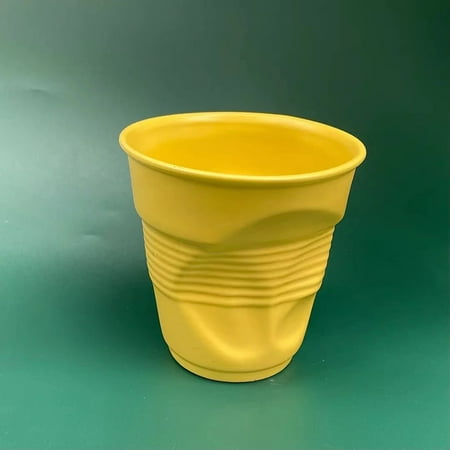 

Homeex Irregular Ceramic Cup Hand-pinch Coffee Cup Niche Design Mug Yellow Small