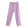 thumbnail image 1 of Mejora tu look con nuestros nuevos pantalones de pierna recta elásticos plisados adelgazantes, 1 of 5