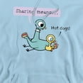 thumbnail image 2 of The Pigeon Sharing Means Adult Pull-Over Hoodie, Light Blue, Medium, 2 of 5