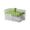 #01-Green1, variant on Easy Release Ice Cube Tray with Lid – 28 Cavity Ice Cube Tray with Bin and Scoop – One Button Quick Release Ice Cube Trays for Freezer – Clear Ice Maker Box for Home Party (Green2)