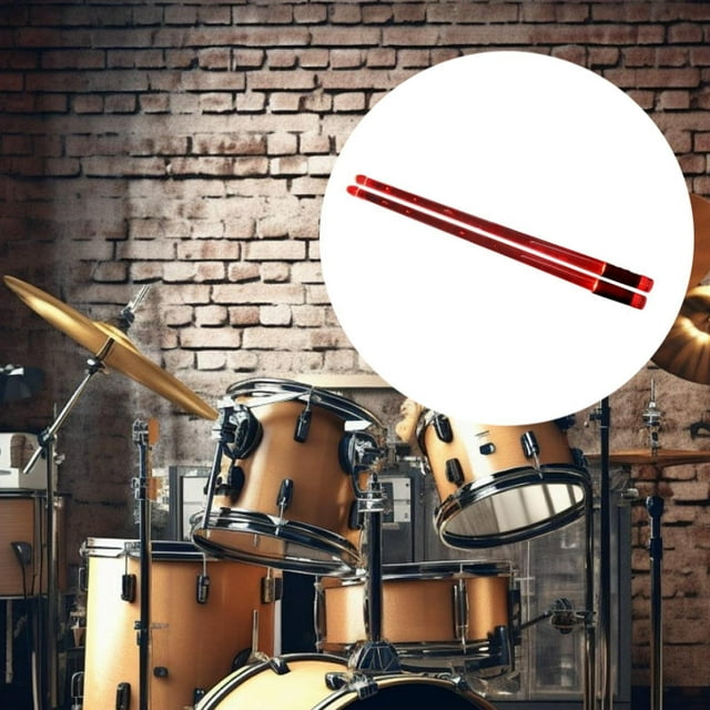 Baquetas Luminosas Hugo Mazo de Batería para Instrumentos Musicales para Niños Rojo