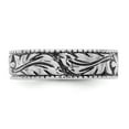 thumbnail image 2 of Auriga Fine Jewelry 925 Sterling Silver and Rhodium Floral Ring Size 8 for Women, 2 of 6