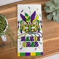 thumbnail image 4 of Mardi Gras Masquere Mask Kitchen Dish Towel Set of 2, Let The Good Times Roll Hand Drying Baking Cooking Cloth, New Orleans Carnival Ribbon Party Holiday Decor Home Decoration 18x26 Inch, 4 of 6