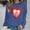 Blue, variant on Zorckvet Valentine's Day Sweatshirt Women Plus Size Pullover Heart Graphic Shirts Casual Long Sleeve Tops