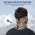 thumbnail image 4 of Neck Gaiter Face Cover Scarf, Cute Food Tomato Cucumber Burger Soft Face Sun Mask Cover Scarf Headband Cooling Sweat Absorbing Bandanas Hiking Cycling Running, 4 of 7
