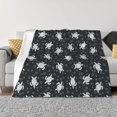 thumbnail image 1 of Fotbe Turtle Manta de Franela con Estampado, Manta Ultrasuave para Cama, Sofá, Auto, Hipoalergénica y Antibolitas-60"x50", 1 of 6