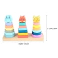thumbnail image 3 of Shisuyan 1 Set of Animal Designed Stacking Toys Interesting Stacking Rings Toddler Stacking Game Toys, 3 of 8