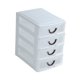 thumbnail image 1 of Cajones de almacenamiento, organizador de almacenamiento, armario de almacenamiento, estuche de almacenamiento de documentos, para guardar artículos 4 capas, 1 of 8