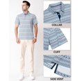 thumbnail image 4 of Men's Golf Shirts Short Sleeve Moisture Wicking Dry Fit Print Patterns Collared Performance Polo Golf Shirts for Men, 4 of 6