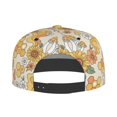 thumbnail image 4 of Gaeub Groovy Hippie Flower Mushrooms Flat Bill Snapback Hats Baseball Caps with Adjustable for Running Workouts and Outdoor Activities, 4 of 9