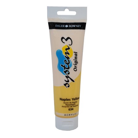 UPC: 5011386076348 | Daler-Rowney Original System 3 Acrylic  150ml Tube  Naples Yellow