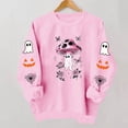 thumbnail image 5 of Enjoytime Halloween Womens Sweatshirt Fall Fashion Long Sleeve Pullover Tops Casual Cute Ghost Graphic Crewneck Sweatshirts, 5 of 7