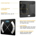 thumbnail image 3 of iNova Digital Weight Scale, Wireless Smart Body Fat Scale with App LED Screen BMI Health Analyzer, Black, 3 of 10
