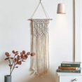 thumbnail image 2 of Macramé tejido colgante de pared Boho Home Chic bohemio arte geométrico, 2 of 5
