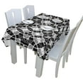 thumbnail image 3 of EREHome Abstract Black And White Lines Tablecloth 60x84 inches, 3 of 4